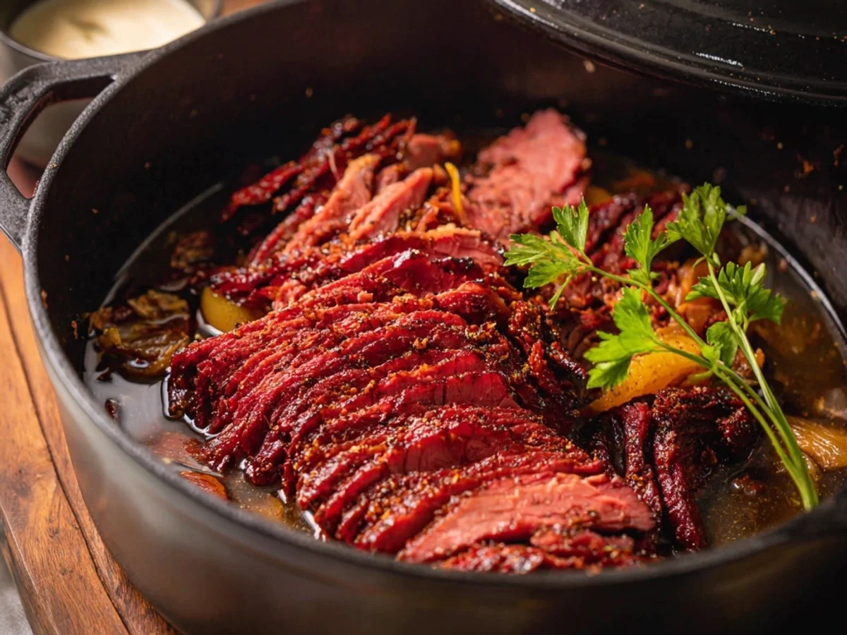 Tender Non-Alcoholic Beer Corned Beef Brisket - Featured Image