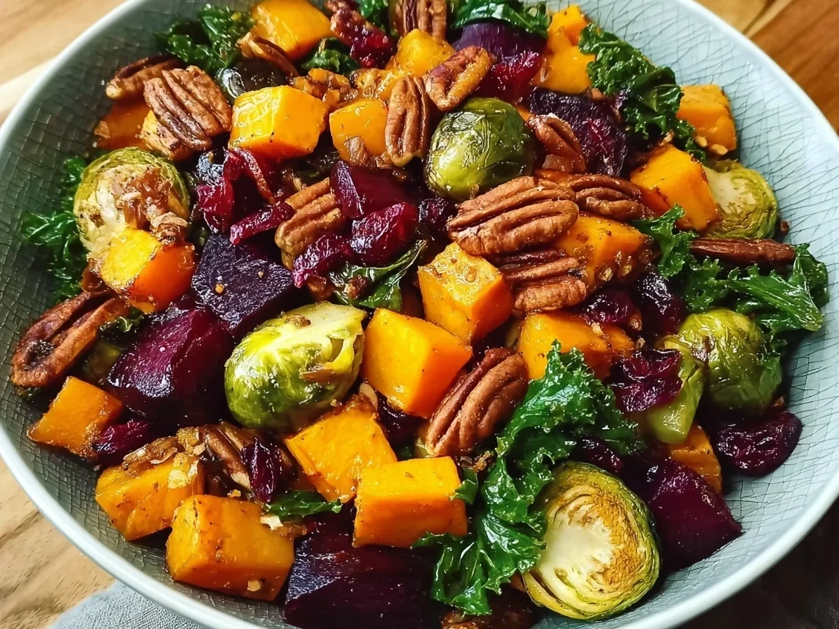 Winter Vegetable Salad with Roasted Butternut Squash - Featured Image