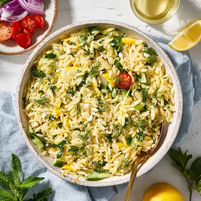 Zesty Lemon Orzo Salad: Bright, Fresh & So Simple