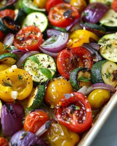 One Pan Greek Veggies