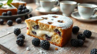 Blackberry Cream Cheese Coffee Cake