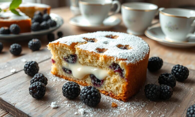 Blackberry Cream Cheese Coffee Cake