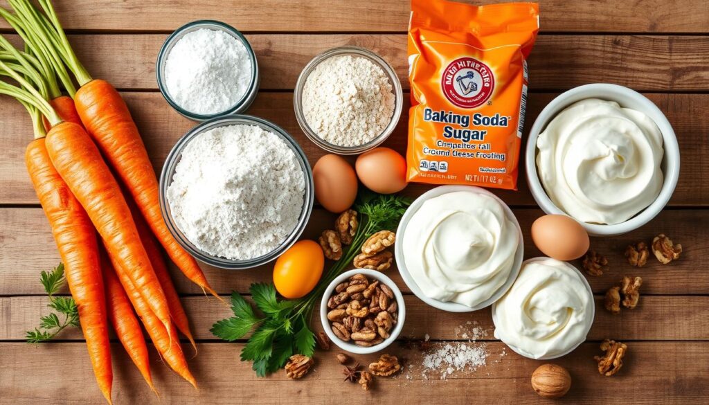 Carrot cake ingredients