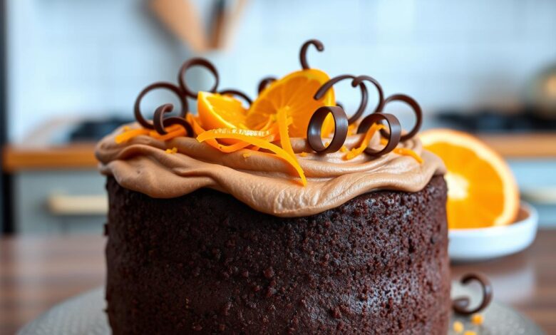 Chocolate Orange Cake Buttercream Frosting