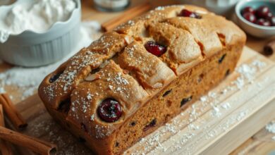 Cinnamon Bread with Cherries and Almonds