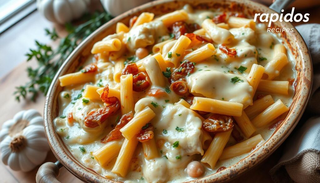 Creamy Chicken Pasta Casserole