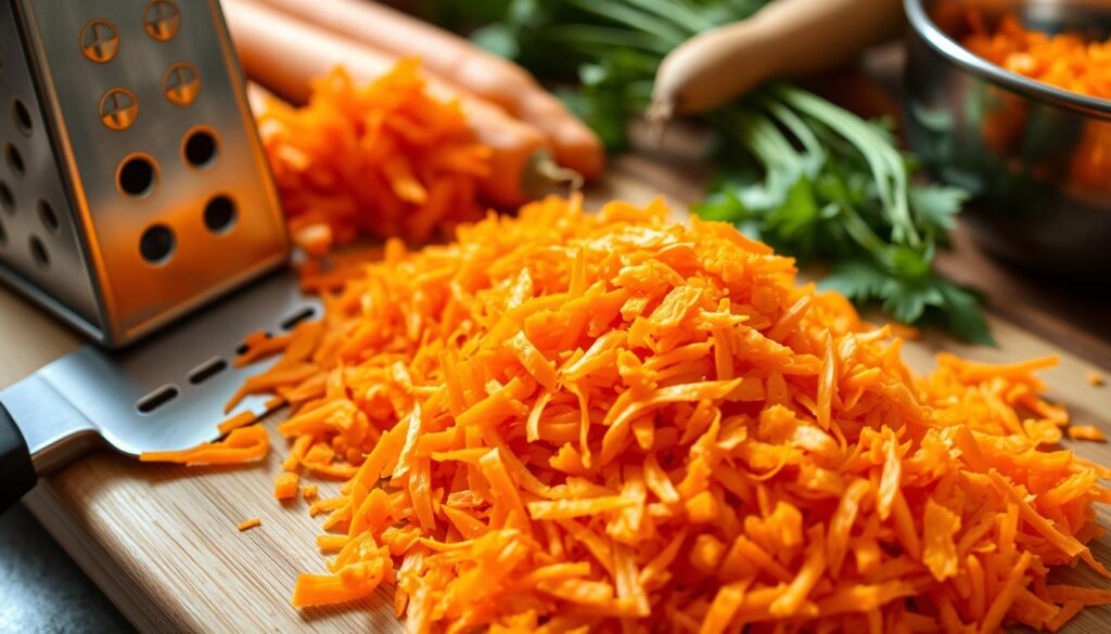 Grated carrots