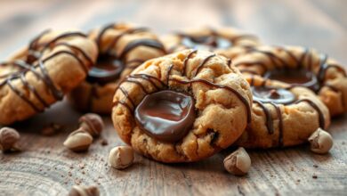 Nutella Stuffed Cookies