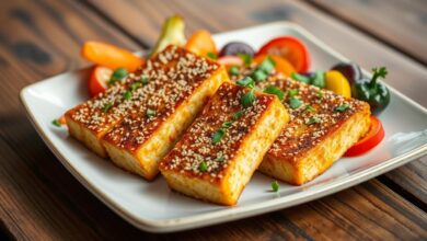 Sesame Crusted Tofu Steaks