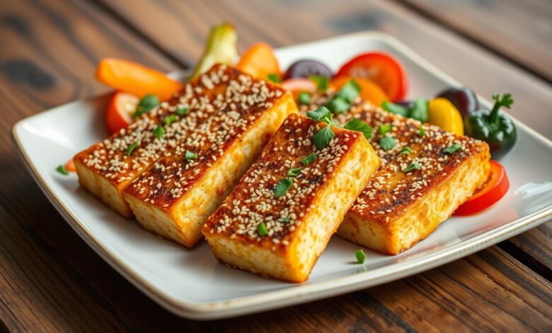 Sesame Crusted Tofu Steaks