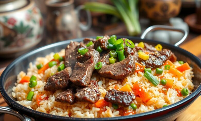 Sizzling Beef” Steak Fried Rice