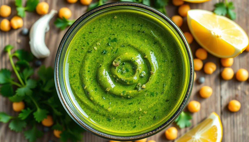 green harissa dressing