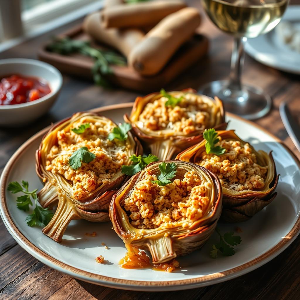 Baked Stuffed Artichokes