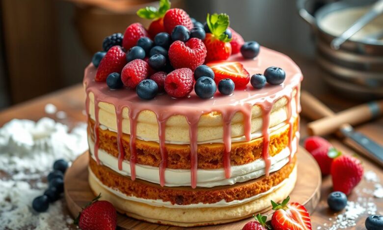 Berry Bliss Vanilla Cake