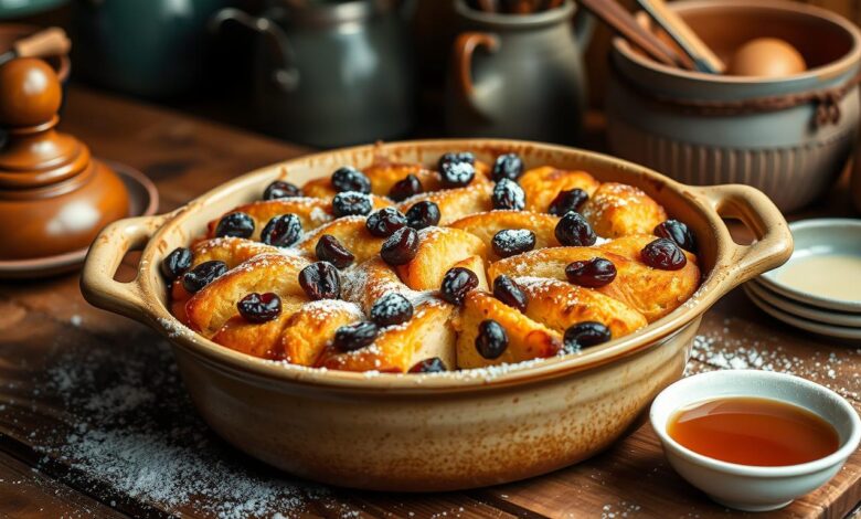 Bread Pudding with raisins