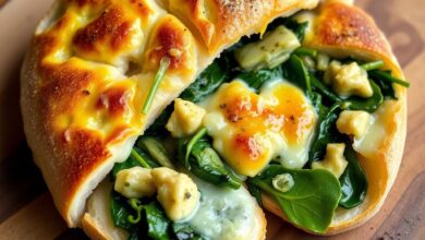 Cheesy Spinach and Artichoke Pull-Apart Sourdough Bread