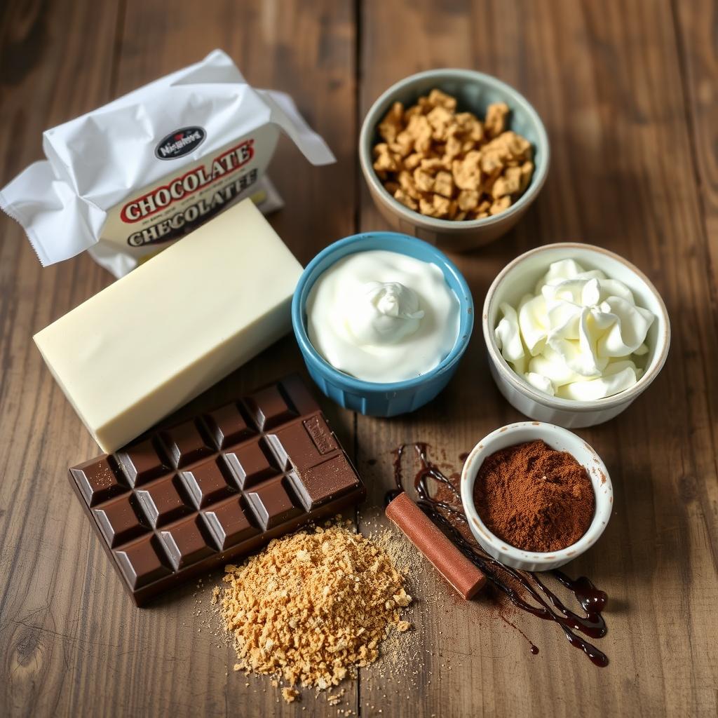 Chocolate Cheesecake Ice Cream Ingredients