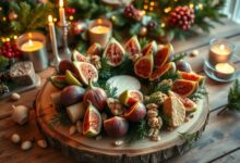 Fig, Goat Cheese & Pistachio Wreath