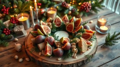 Fig, Goat Cheese & Pistachio Wreath