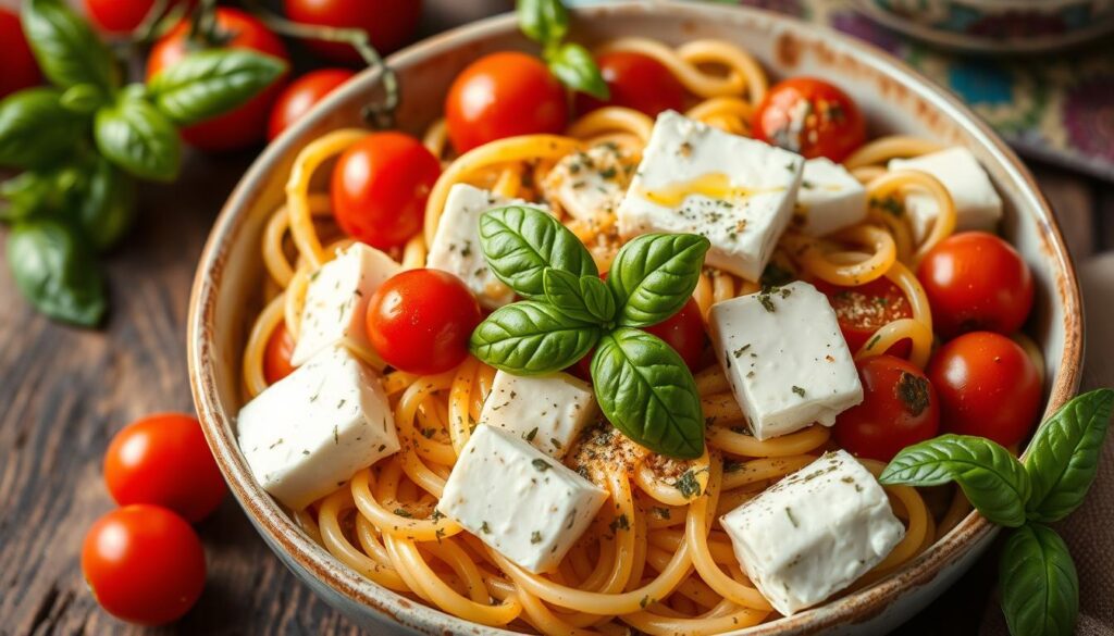 Greek feta pasta