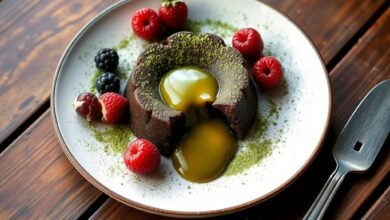 Matcha Chocolate Lava Cakes Recipe