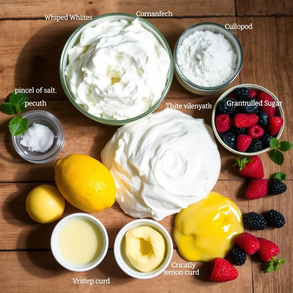 Pavlova roll ingredients