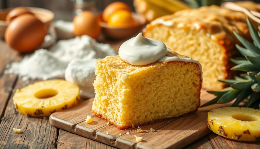 Pineapple Cream Cheese Pound Cake