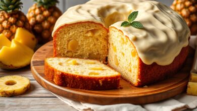 Pineapple Cream Cheese Pound Cake