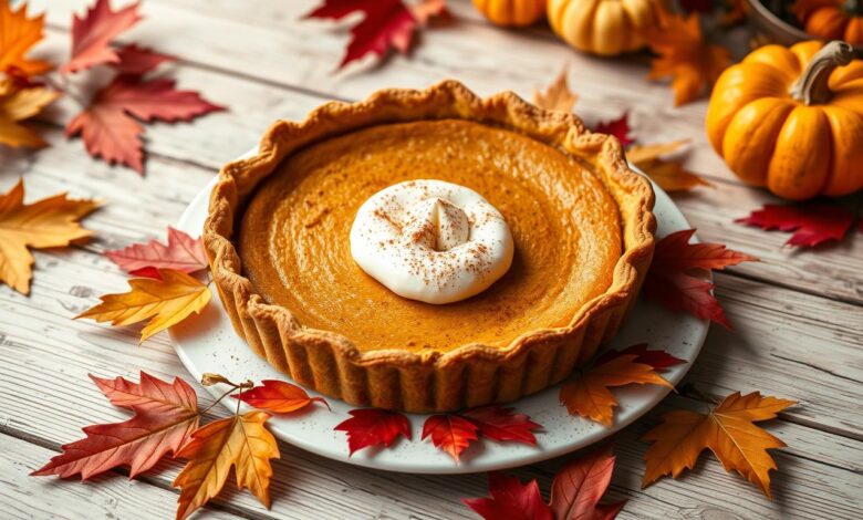 Pumpkin mascarpone pie