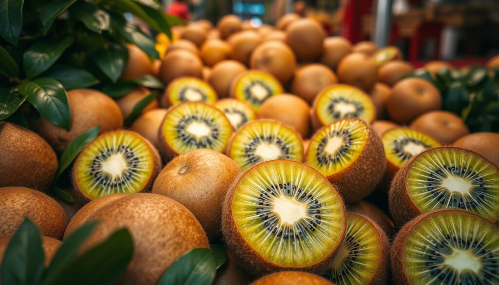 Selecting kiwi fruits