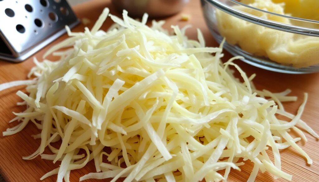 Shredded potatoes