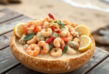 Stuffed Seafood Bread Bowl