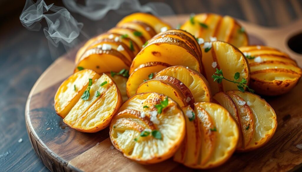 baked hasselback potatoes