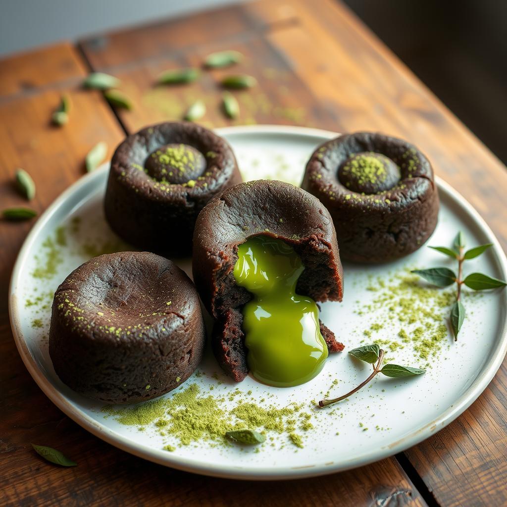 baked matcha treats