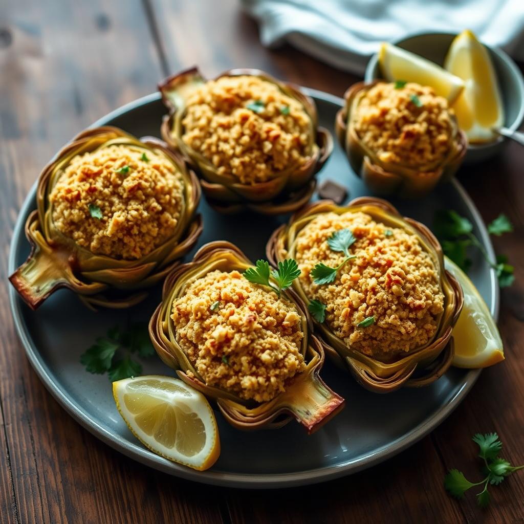 baked stuffed artichokes