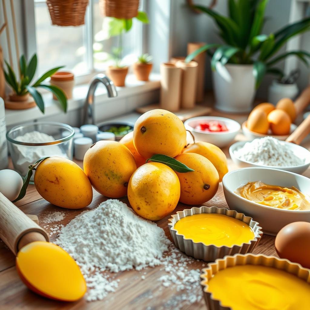 baking with mangoes