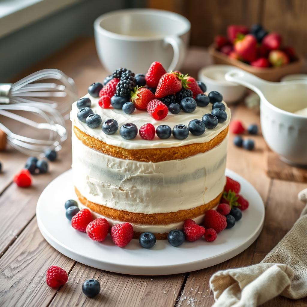 berry vanilla cake