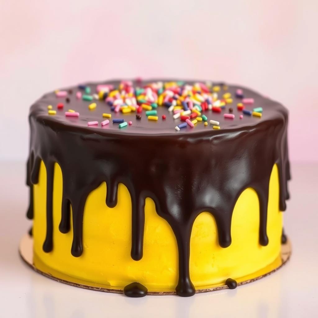 chocolate ganache drip cake