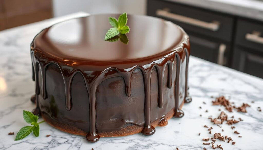 chocolate mirror glaze