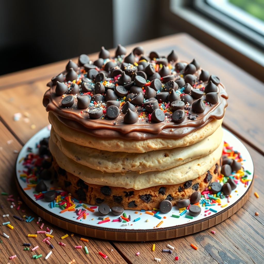 cookie dough cake decorating