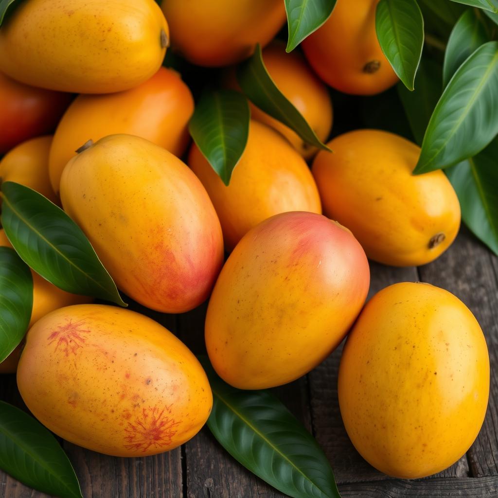 fresh mangoes