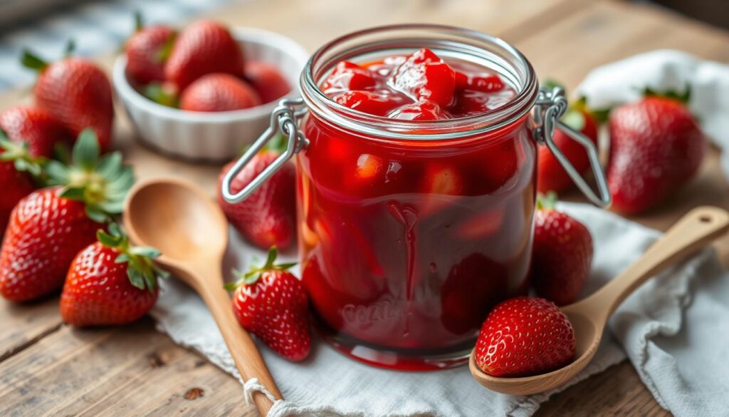 fresh strawberry compote