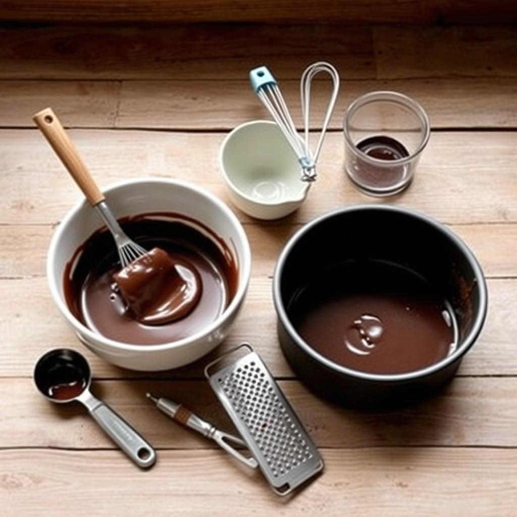 kitchen tools for chocolate cheesecake ice cream