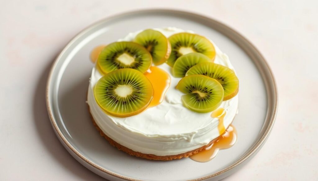 kiwi cream cheese disk