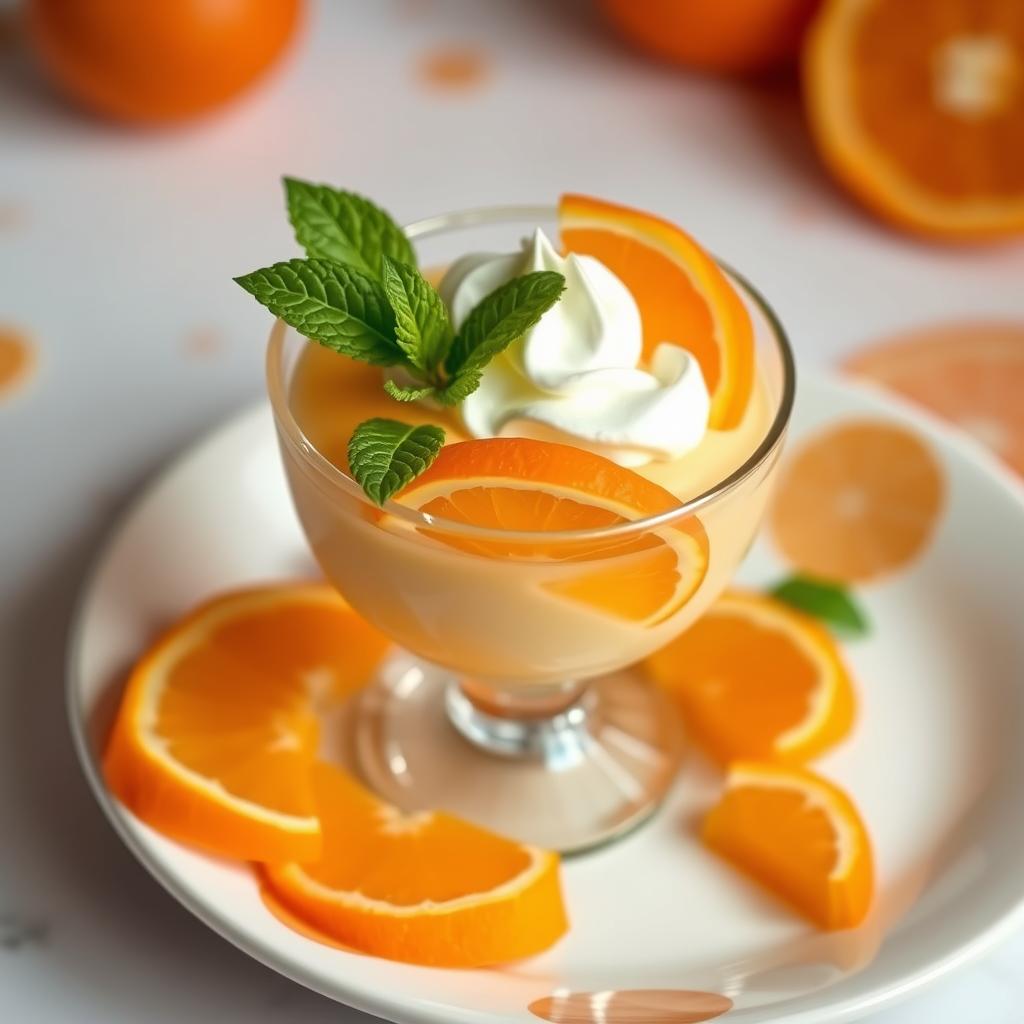 orange mousse dessert