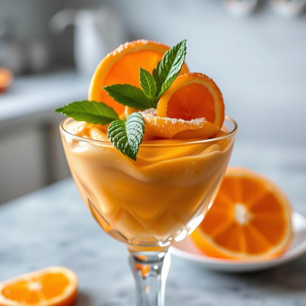 orange mousse dessert