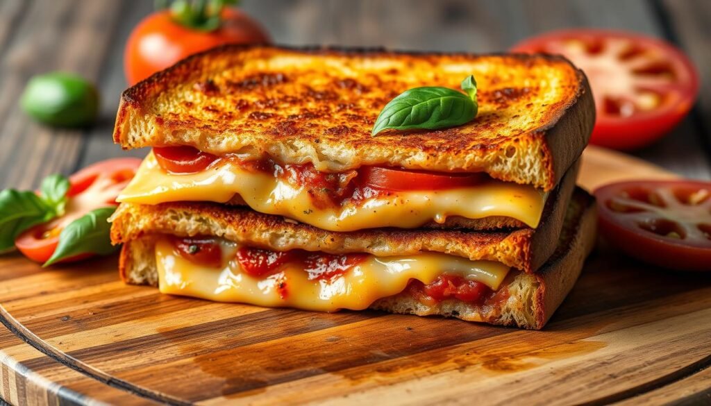 pizza bread sandwich