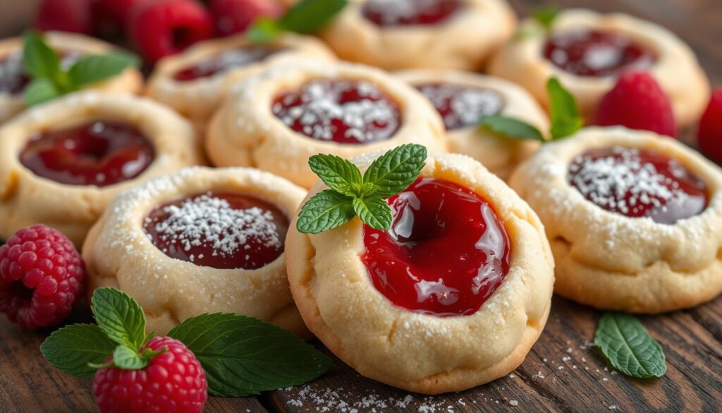 raspberry filled cookies