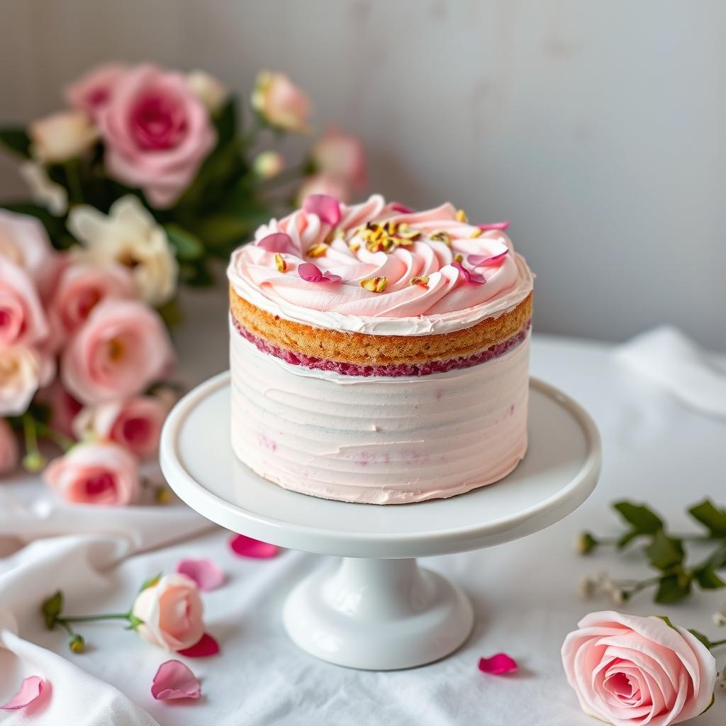 rose milk cake