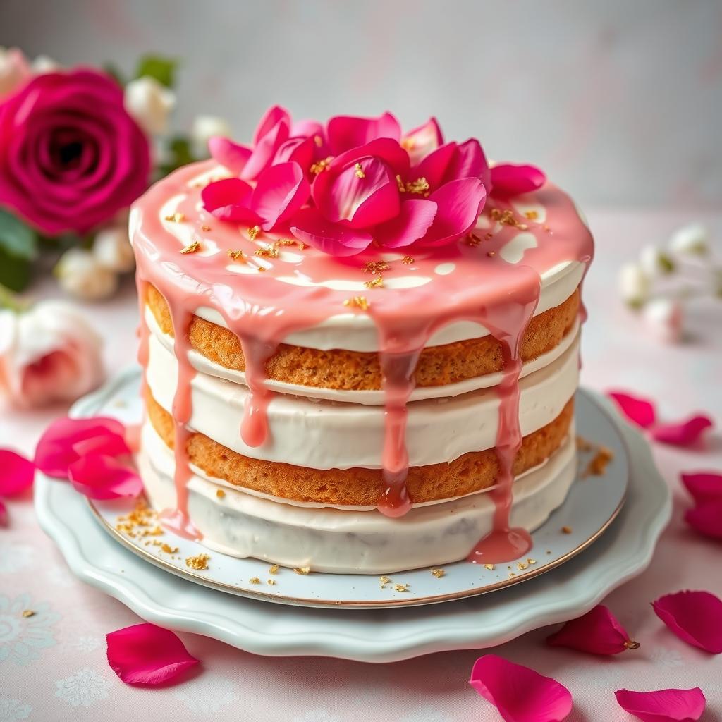 rose milk cake